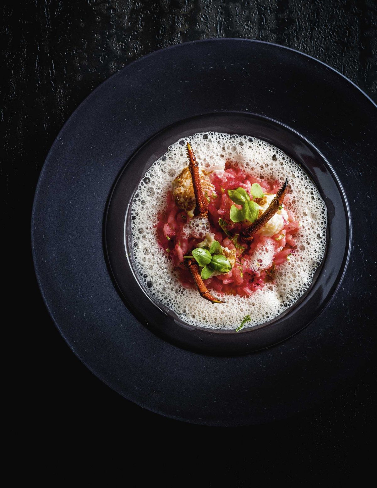 Recette de Risotto à la bisque de crustacés, mini-basilic et citron ...