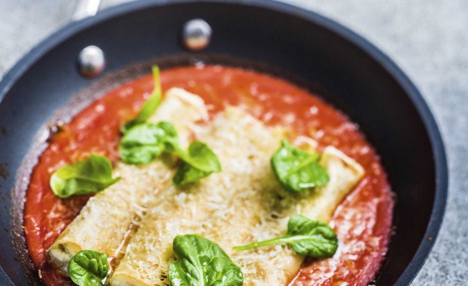 Cannelloni, ricotta épinards, sauce tomate, grana padano® fondu
