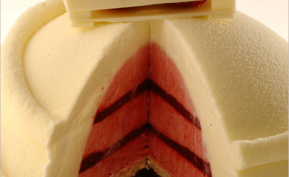 Gâteau de fromage blanc et de fruits rouges