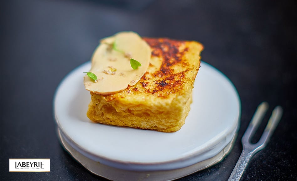 recette de pain perdu et au foie gras par Guillaume Sanchez
