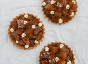 recette de tartes ou tartelettes tartin aux pommes pink lady de nicolas paciello