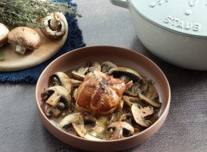 recette de paupiettes de veau, champignons et crème
