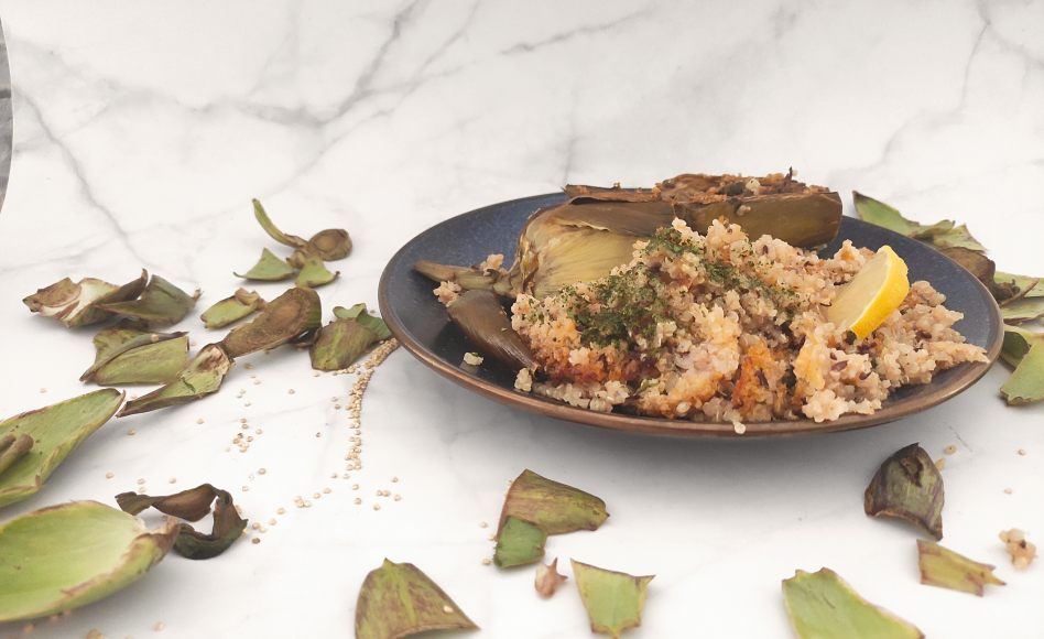 Recette de salade de quinoa aux cœurs d’artichauts par Liza et Ziad Asseily