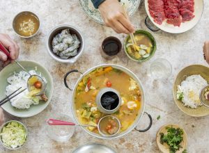 Lẩu viêṭ nam : fondue vietnamienne