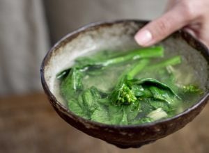 Canh rau cai : soupe de feuilles de moutarde