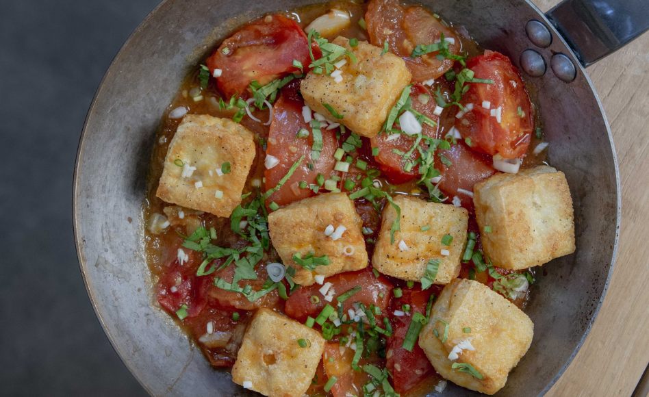 recette de tofu à la tomate