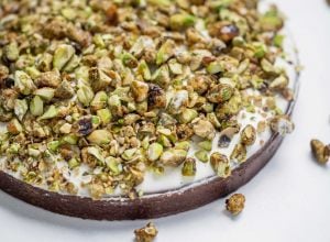 Tarte pistache et gianduja