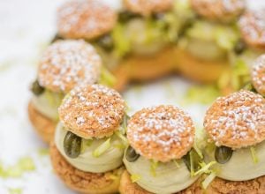 Paris-brest pistache framboise