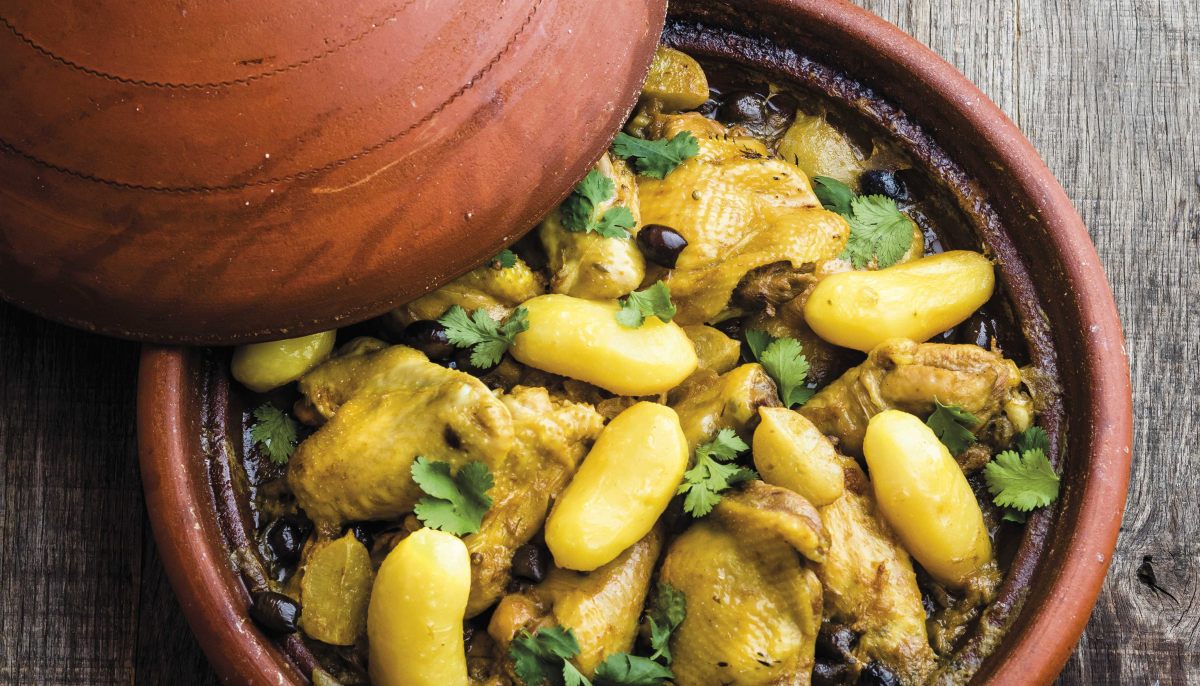 Recette de Tajine de poulet aux olives et citron confit par David ...