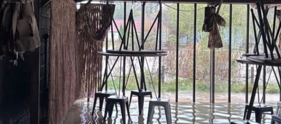 inondations pas de calais : le restaurant alexandre gauthier inondé