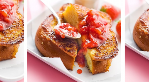 Anne-Sophie Pic partage la recette d'un délicieux pain perdu aux fraises