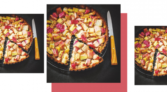 Le chef Eric Frechon livre sa version de la tarte à la rhubarbe