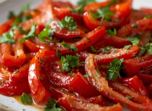 Salade de poivrons rouges
