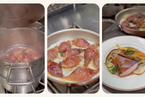 La technique de cuisson inédite d'Alain Passard pour cuisiner l'oignon rouge