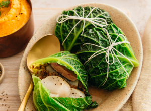 Chou farci foie gras et noix de Saint-Jacques