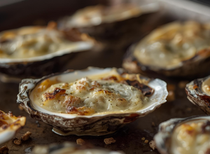 Huîtres gratinées à l'emmental de Joël