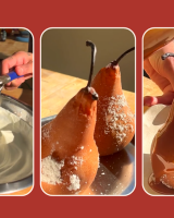 Poires en croûte de sel & caramel coco façon Sophia Roe : le dessert qui bluffe tout le monde
