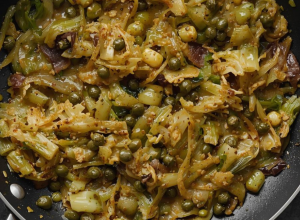 Fricassée de poireaux, câpres