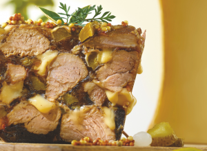 Terrine de joue de porc au Beaufort et aux algues