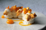 Clémentine en pavlova, kumquat confit, crème citronnée et pop-corn