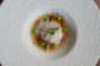Tomate, brebis, ventrèche de Bigorre, petit pois, basilic