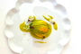 Fleur de courgette farcie à la bisque