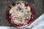 Fruits rouges en crumble de pistache