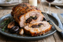 Porc rôti aux prunes et sauce balsamique