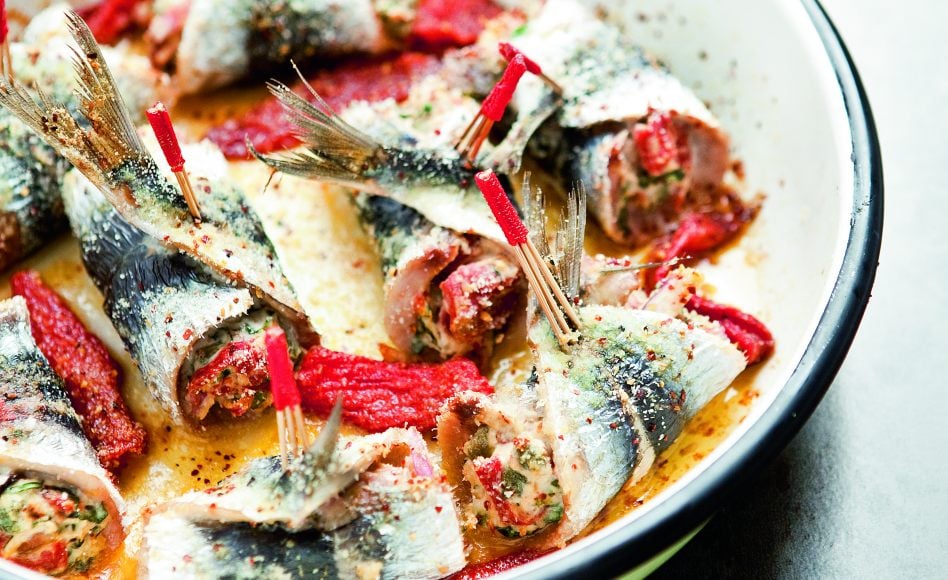 Recette de sardines farcies à la ricotta par Alain Ducasse