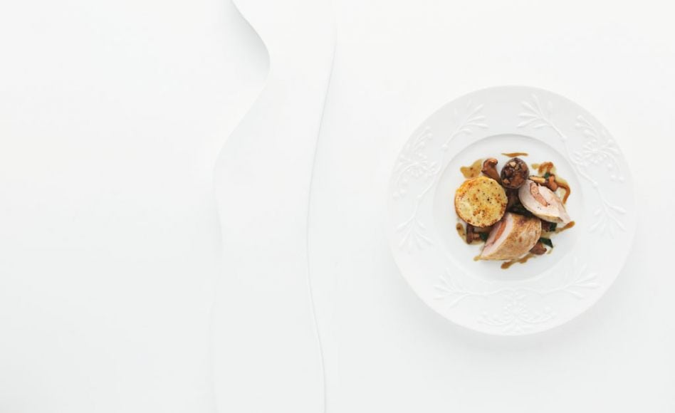 Poitrine de poule faisane fourrée de foie gras par Alain Ducasse