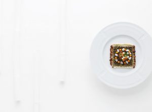 Salade de lentilles, champignons vinaigrés et crus