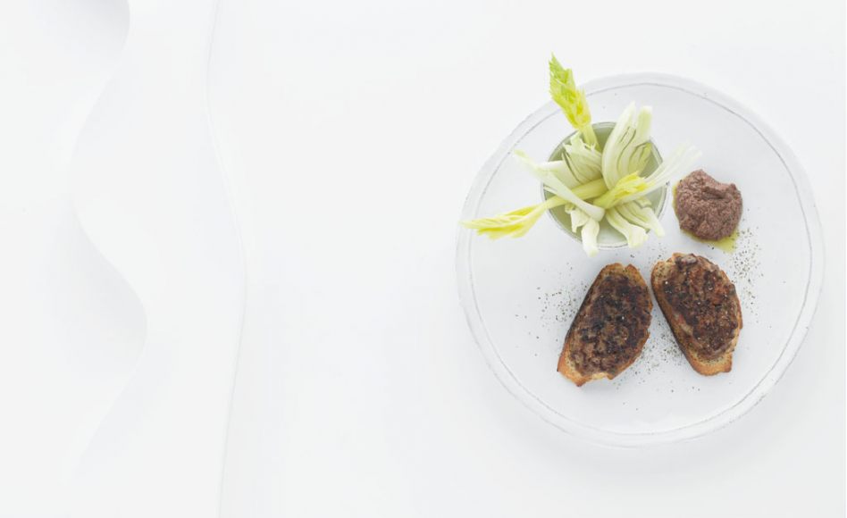 Tartines de foies de lapin par Alain Ducasse