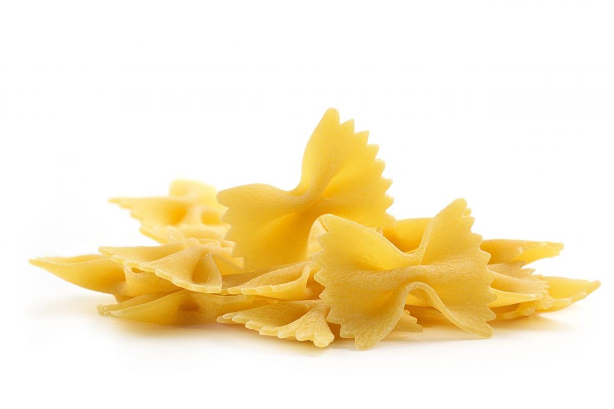 Farfalle (pâtes, riz, graines, céréales et pains)